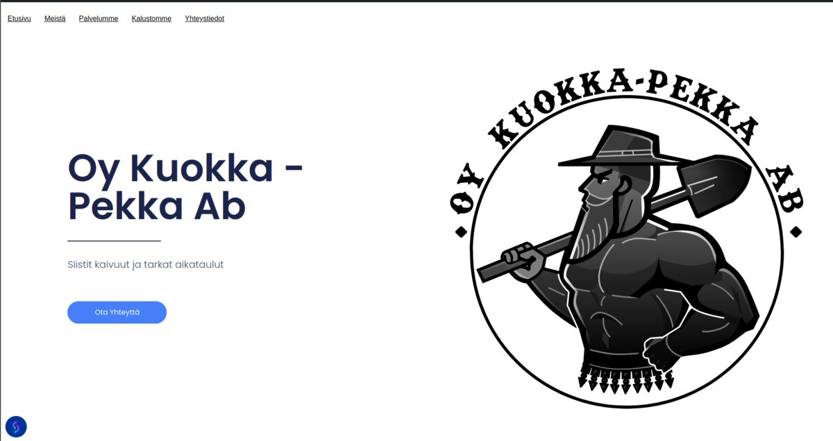 Kuokkapekka.fi sivuston screenshot