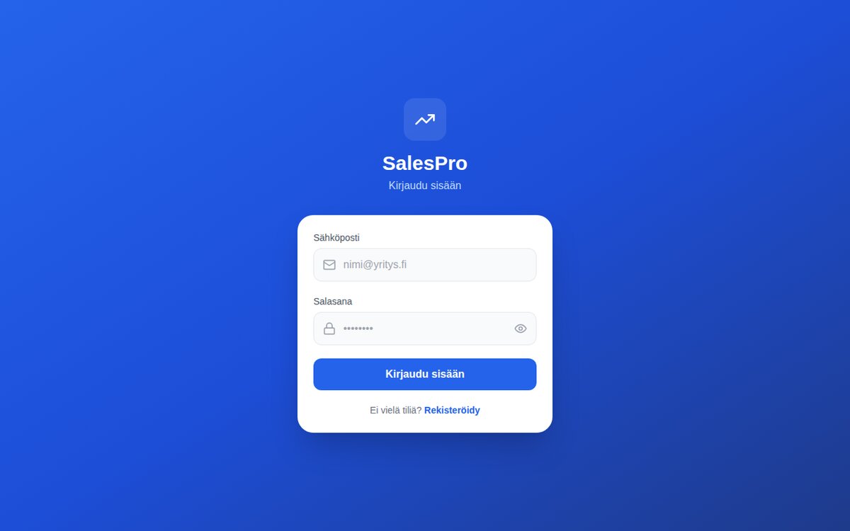 SalesPro-sovellus